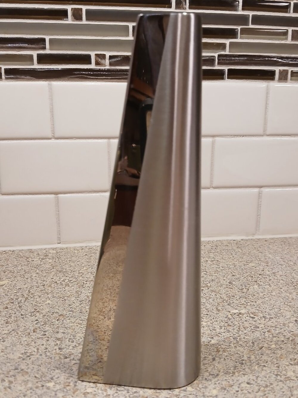 Vintage Art D'Inox Modern Stainless Steel Vase